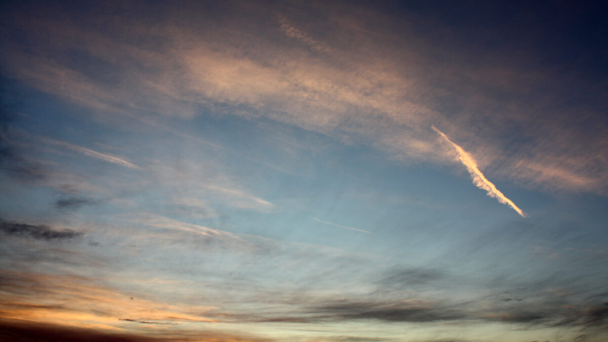 Himmel Wolken Sonnenuntergang