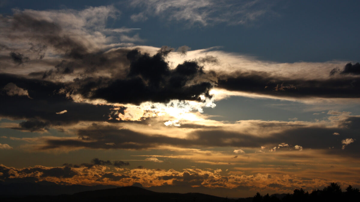 Himmel Wolken Sonnenuntergang