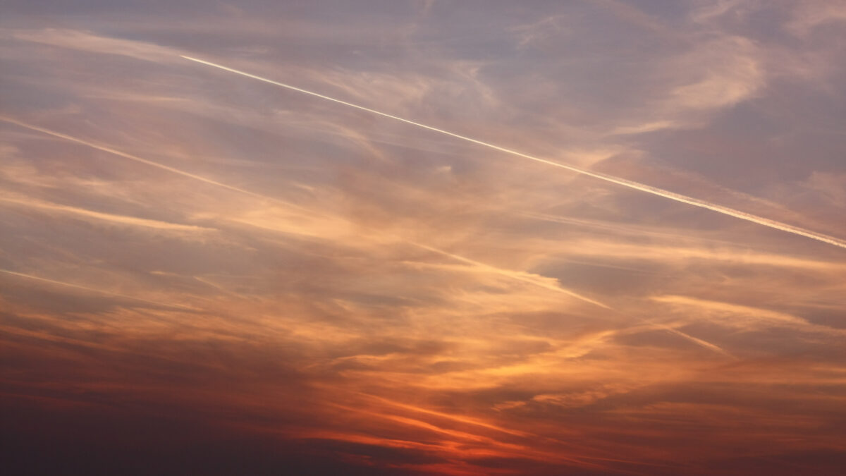 Himmel Wolken Sonnenuntergang