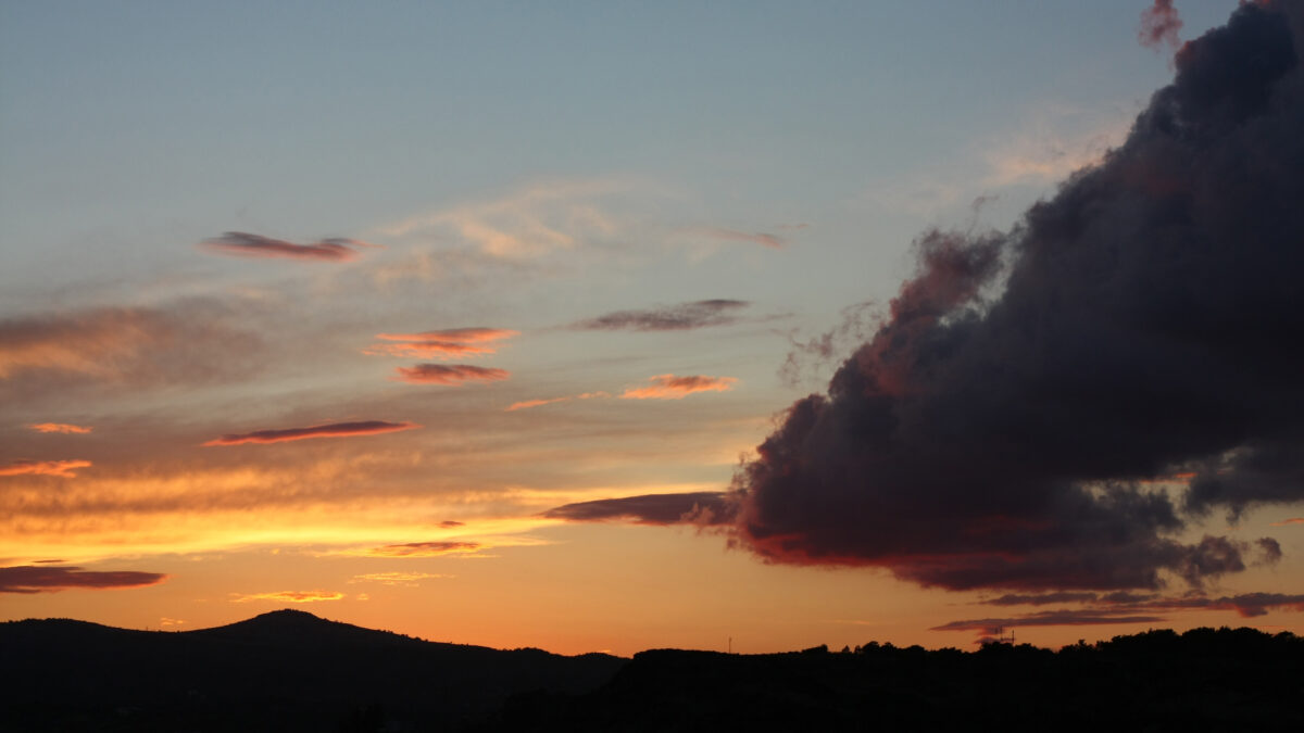 Himmel Wolken Sonnenuntergang