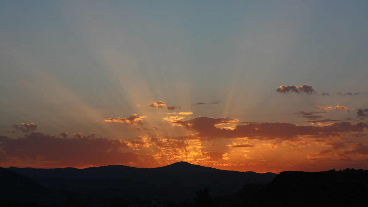 Himmel Wolken Sonnenuntergang