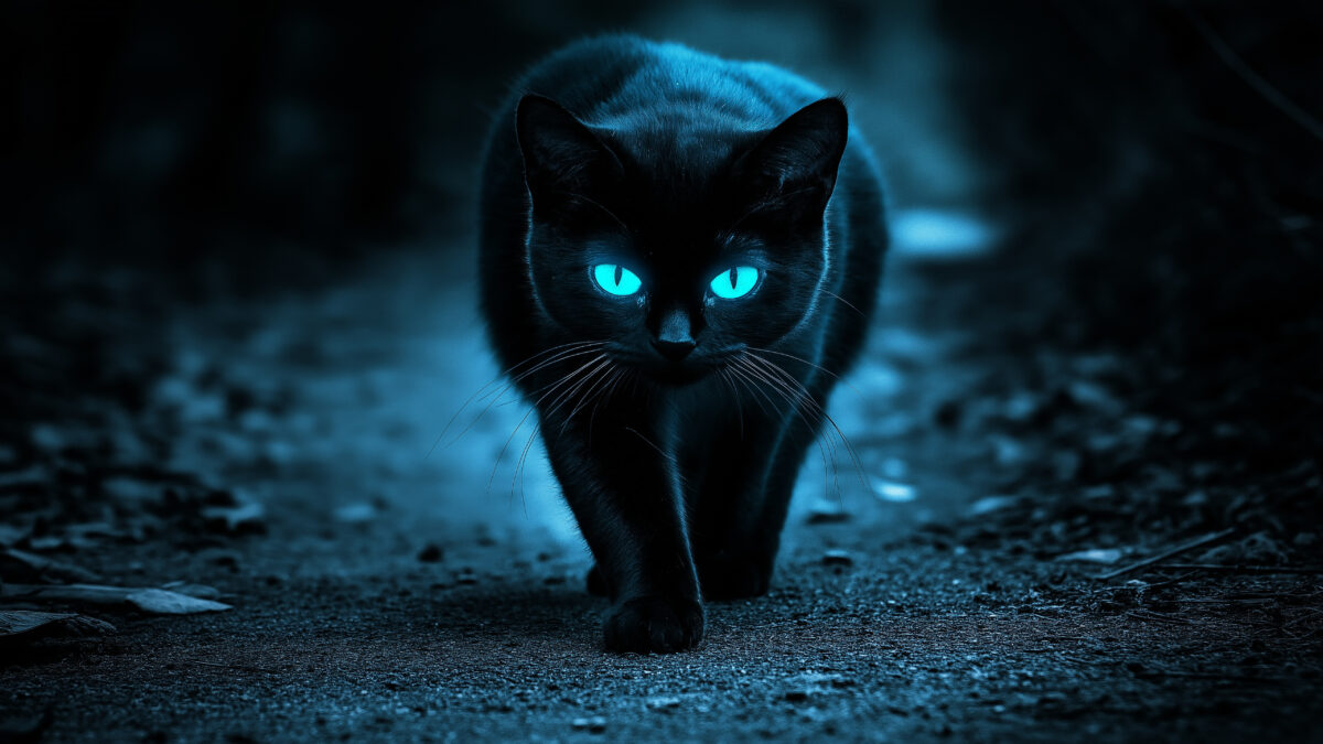 Schwarze Katze