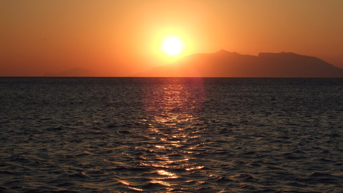 Sonnenuntergang Meer Griechenland