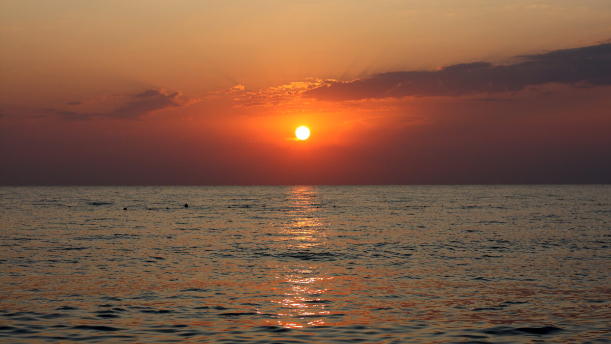 Sonnenuntergang Meer Griechenland