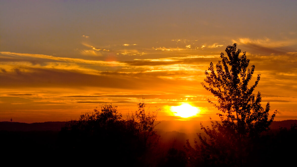 Sonnenuntergang Oberösterreich